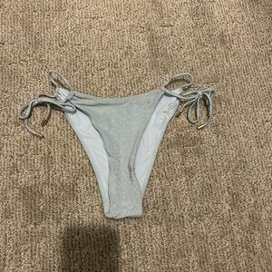 Monday Swimwear Light Blue Sparkly Bikini Bottom